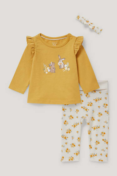 Bébé filles - Ensemble bébé - 3 pièces - blanc crème