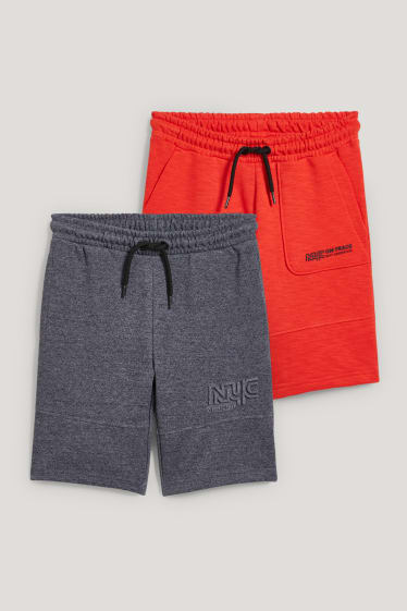 Kids Boys - Multipack of 2 - sweat shorts - orange