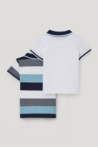 Toddler Boys - Set van 2 - poloshirt - wit