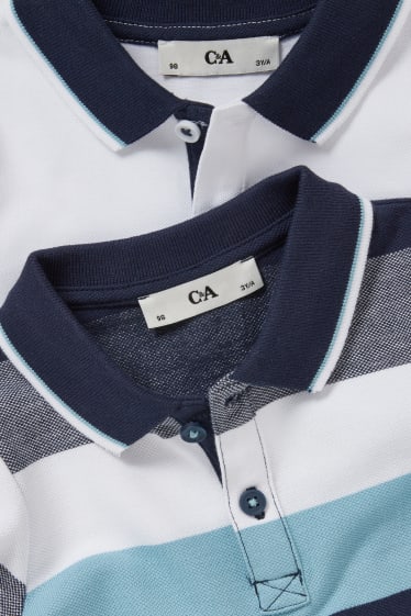 Toddler Boys - Set van 2 - poloshirt - wit