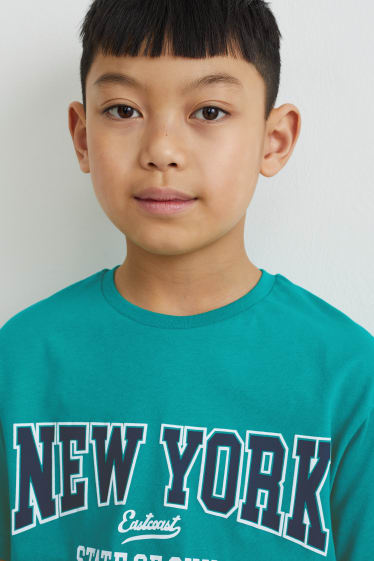 Reverskraag - T-shirt - groen