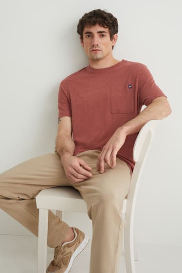 Men - T-shirt - brown