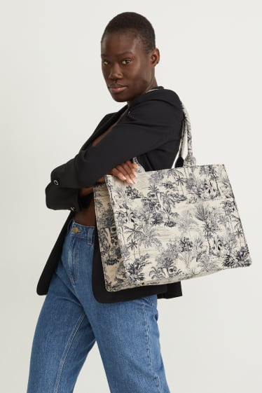 Donna - Borsa - fantasia - beige chiaro