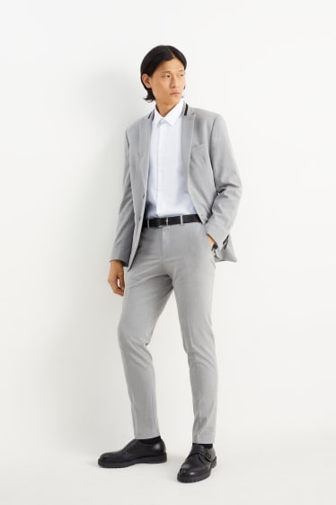 Uomo - Camicia business - slim fit - colletto all’italiana - facile da stirare - bianco