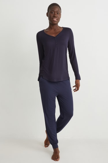 Femmes - Haut de pyjama - bleu foncé