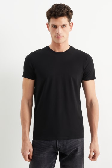 Heren - T-shirt - Flex - zwart
