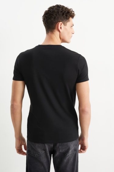 Heren - T-shirt - Flex - zwart