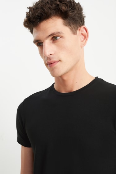 Heren - T-shirt - Flex - zwart
