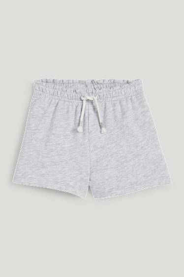 Toddler Girls - Sweatshorts - hellgrau-melange