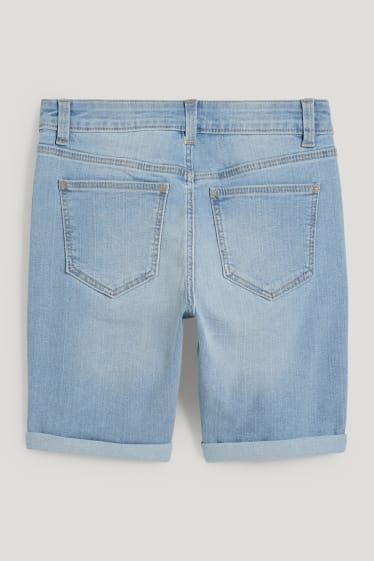 Filles - Bermuda en jean - jean bleu