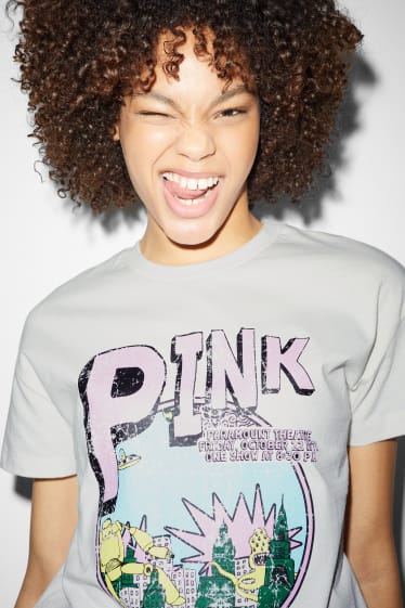 Clockhouse Girls - CLOCKHOUSE - T-shirt - Pink Floyd - crème wit