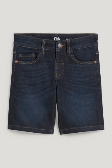 Garçons - Bermuda en jeans - jog denim - jean bleu foncé