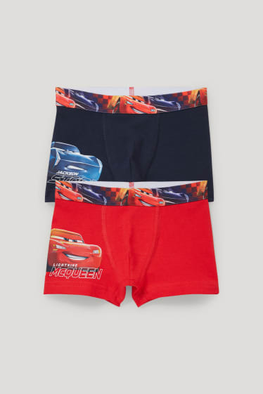 Toddler Boys - Set van 2 - Cars - boxershorts - rood / blauw