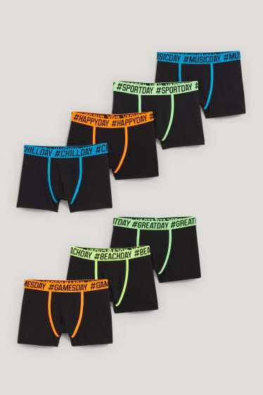 Reverskraag - Set van 7 - boxershorts - zwart