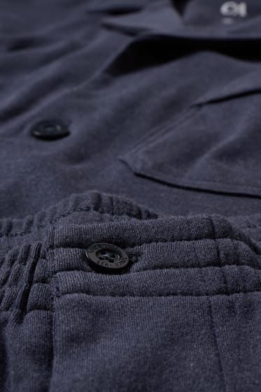 Uomo - Pigiama corto - blu scuro