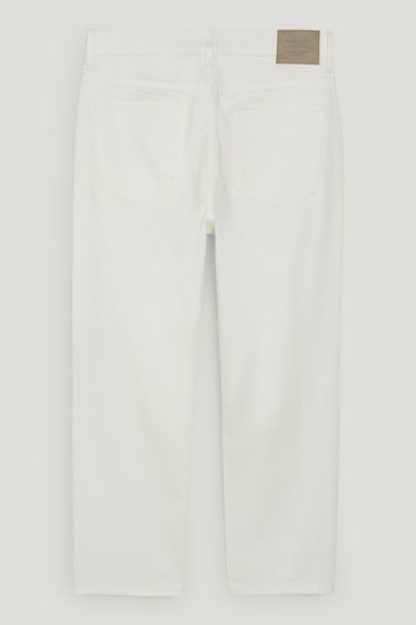 Clockhouse Boys - Regular jeans taglio crop - bianco crema