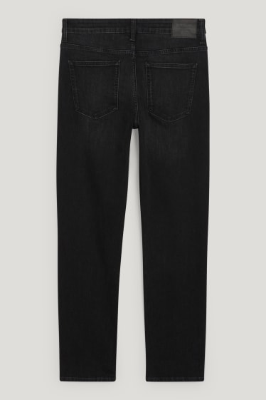 Hommes - Jean de coupe droite - LYCRA® - noir