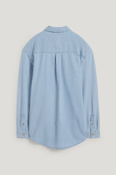 Clockhouse nen - Camisa texana - relaxed fit - Kent - texà blau clar