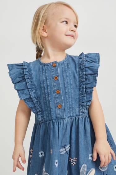 Nena petita - Vestit texà - texà blau