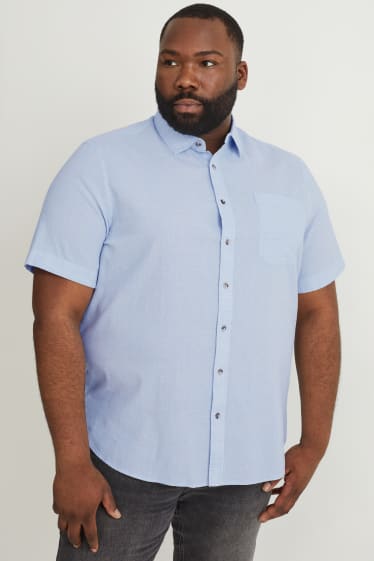 Caballero XL - Camisa - regular fit - kent - azul claro