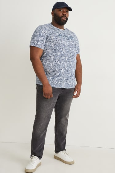 Herren XL - T-Shirt - weiß / blau