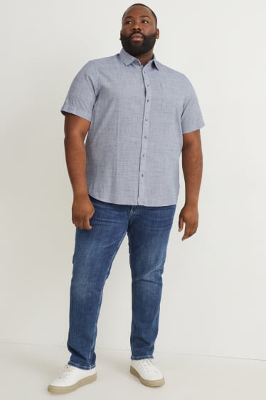 Home XL - Camisa vaquera - regular fit - coll kent - gris