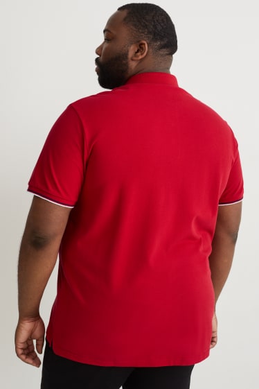 Herren XL - Poloshirt - dunkelrot