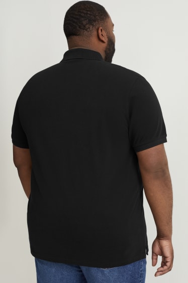 Heren XL - Poloshirt - biokatoen - zwart