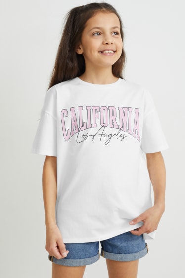 Kids Girls - Tricou cu mânecă scurtă - alb