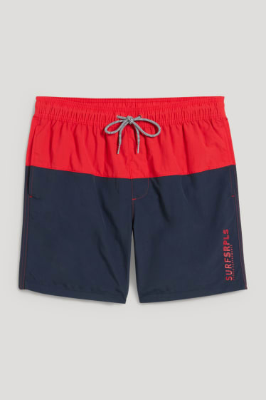 Heren - Zwemshorts - rood