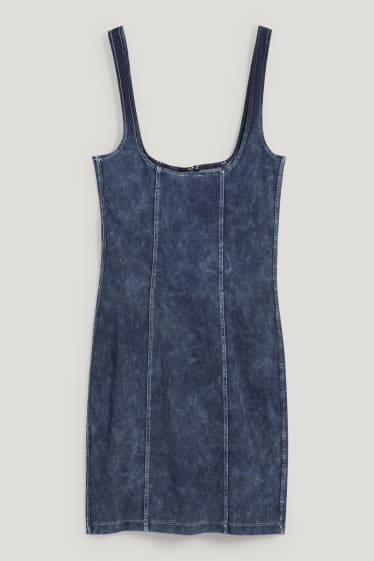 Clockhouse femme - CLOCKHOUSE - robe en jean - jean bleu