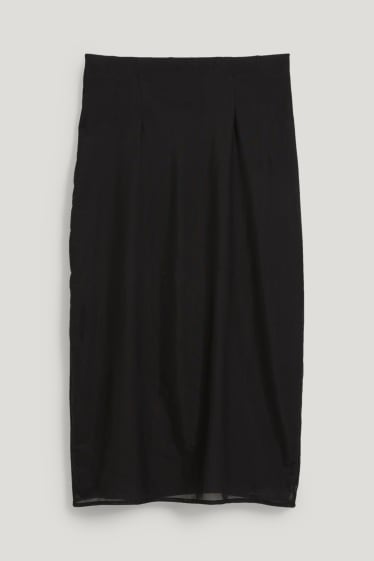 Mujer - Falda con nudo - negro