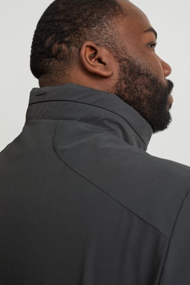 Heren XL - Jas met capuchon - 4 Way Stretch - zwart