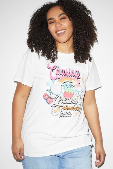 Damen XL - CLOCKHOUSE - T-Shirt - weiss