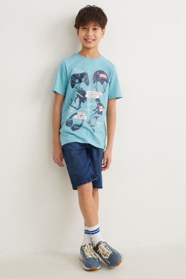 Kids Boys - Multipack of 2 - denim shorts - denim-blue