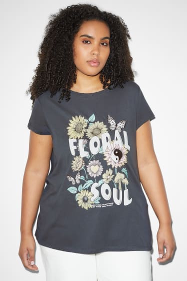 Damen XL - CLOCKHOUSE - T-Shirt - dunkelgrau