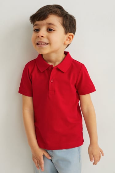 Toddler Boys - Multipack 3er - Poloshirt - rot / blau