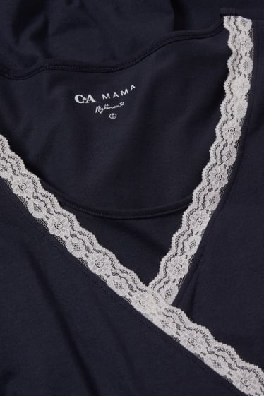 Women - Nursing nightdress - dark blue