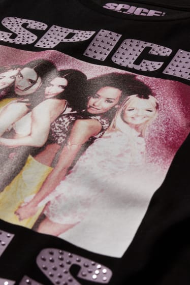 Bambine: - Spice Girls - maglia a maniche corte - nero
