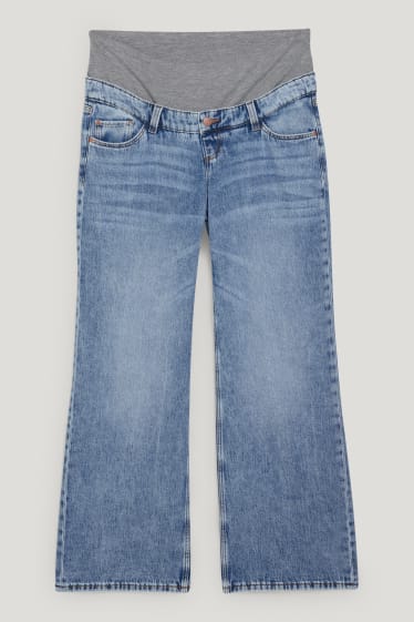 Damen - Umstandsjeans - Wide Leg Jeans - jeans-blau