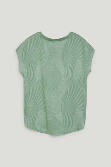 Dames - Sportshirt - running - met patroon - groen