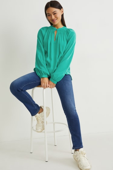 Damen - Bluse - grün