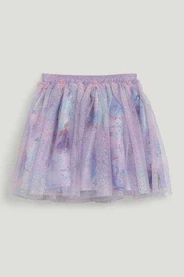 Filles - La Reine des Neiges - jupe en tulle - violet clair