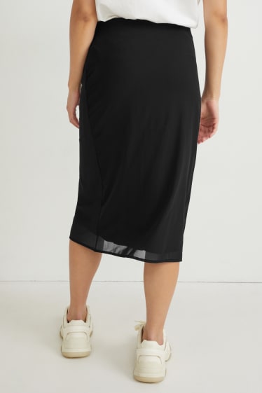 Mujer - Falda con nudo - negro