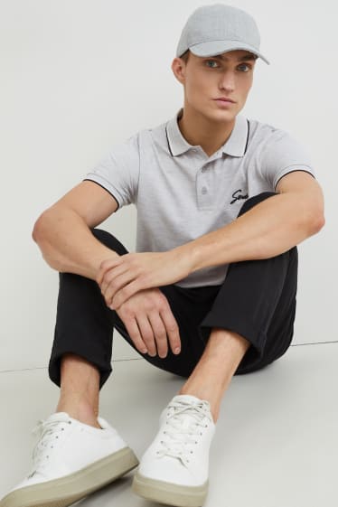 Hommes - Polo - gris clair chiné
