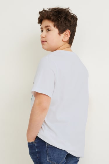 Kids Boys - Extended Sizes - Multipack 3er - Kurzarmshirt - weiß