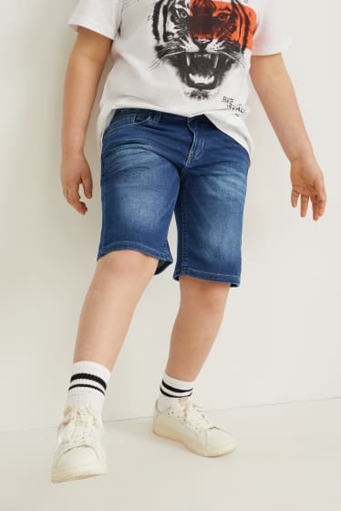 Kids Boys - Extended Sizes - Multipack 2er - Jeans-Shorts - Jog Denim - jeans-blau