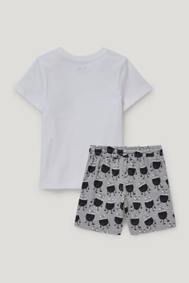 Exclu web - Ensemble - T-shirt et short - 2 pièces - blanc