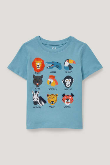 Toddler Boys - Set - Kurzarmshirt und Sweatshorts - 2 teilig - türkis