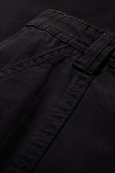 Clockhouse Girls - CLOCKHOUSE - pantaloni cargo - talie înaltă - relaxed fit - negru